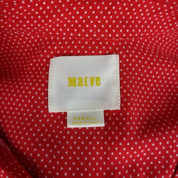 Anthropologie Maeve Matilda polka dot blouse xs - Picture 5 of 7